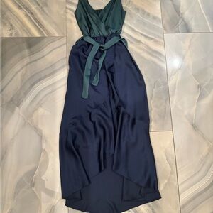 Vici Teal and Navy High Low Dress